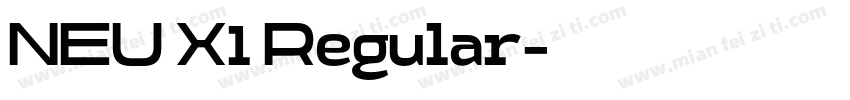 NEU X1 Regular字体转换